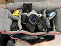 Canon AE-1 Program & Petri Color 35E Cameras
