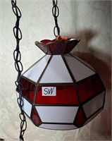 SW - STAINED GLASS HANGING LAMP