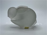 Frosted glass bunny rabbit Satin