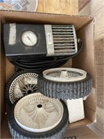 4+/- Boxes Miscellaneous -Chains, Mower Wheels,