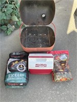 Camping Equipment - Cooker, Cooler, Wood Chips,