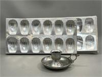 2 sm Pastry Pans(1 sealed), Candle Holder