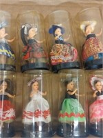 12 Dancers Argentine Vintage Hard Plastic Dolls
