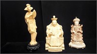 (3) Oriental Statues
