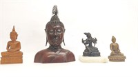 (4) Hindu Busts