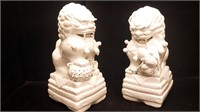 Pair of Porcelain Foo Guards