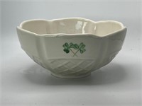 Shamrock trellis bowl from Belleek