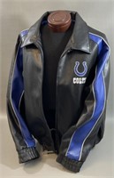 NFL Indianapolis Colts Leather Jacket Size XXL