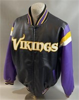 NFL Minnesota Vikings Leather Jacket Size M