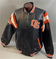 Collegiate Oregon State Beavers Leather Jacket LG