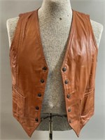 *Vintage Leather Vest by Leathertown- Size 40