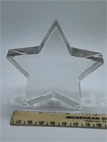 Vintage Signed TIFFANY & CO  Star Paperweight
