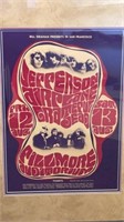 1966 Jefferson Airplane Concert Poster Fillmore