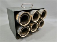 Edison Wax Cylinders in Holder (Display Only)