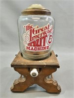 *Vtg. Glass/Wood The Great American Nut Machine