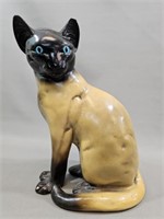 Vintage Large 12 lb Siamese Cat Figure