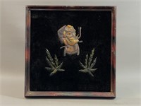 Hippie Art, Tooled Copper Zig-Zag Man & Cannabis