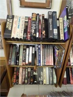 VHS Tapes, DVD's  & 3 tier rack