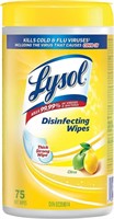 Lot of 2 LYSOL® Disinfecting Wipes, Citrus 80