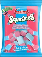 Squashies Bubble Gum 160 Grams BB 31/05/2024