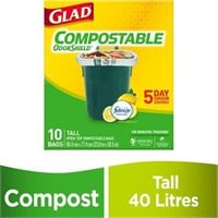 Glad | Biodegradable Garbage Bags - Box of 10