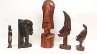(4) African Busts