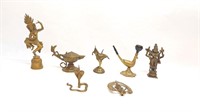 Various Brass Pcs: Pipe, Cobra, Jeanie, Bell