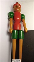 VINTAGE WOOD 30' PINOCCHIO DOLL MADE ITALY