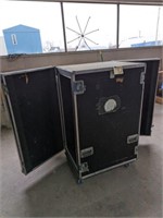Padded Storage Cabinet On Rollers