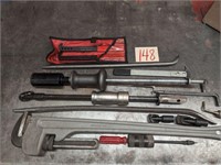 36 Aluminum Pipe Wrench, Pry Bars, Snap On