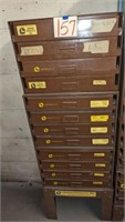 12 Drawer Lawson Products Cabinet w/Parts