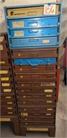 16 Drawer Lawson Products Cabinet w/Parts