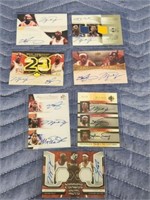 7 Michael Jordan autograph basketball cards -