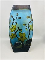 10.5" tall art glass vase