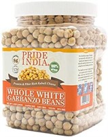 Pride Of India -Whole White Garbanzo Beans -3.3