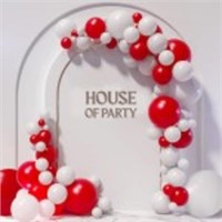 Red and White Balloon Garland Kit *Balloon arch