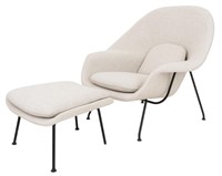 Eero Saarinen Knoll Womb Chair & Ottoman, 1960s