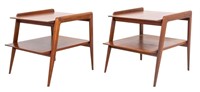 Gio Ponti for M. Singer & Sons End Tables, Pair