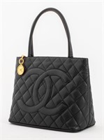 Chanel Caviar Quilted "Medallion" Tote Bag