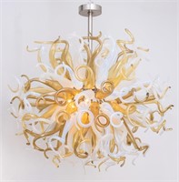 Dale Chihuly Style Monumental Glass Chandelier