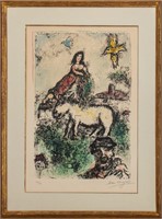 Marc Chagall "A Sequestered Garden" Lithograph
