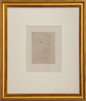 Henri Matisse "Tete de Matiniquaise" Etching