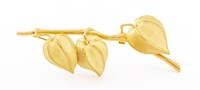 Tiffany & Co. 18K Gold Gooseberry Brooch Pin