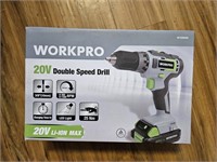 Workpro 20V Double Speed Drill