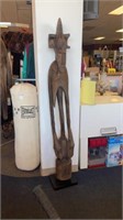70inch Large African Tribal Wooden Sculpture