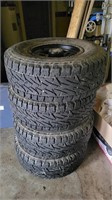 Set of 4 Hummer tires and rims