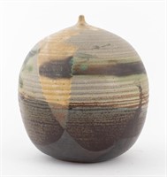 Toshiko Takaezu Ceramic Closed Form with Rattle