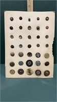 Antique Buttons on 12”‘ x 9 in sheet