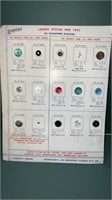Lot of Antique Exquisit 1963 Buttons