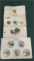 Vintage ceramic buttons- Nebraska ceramic